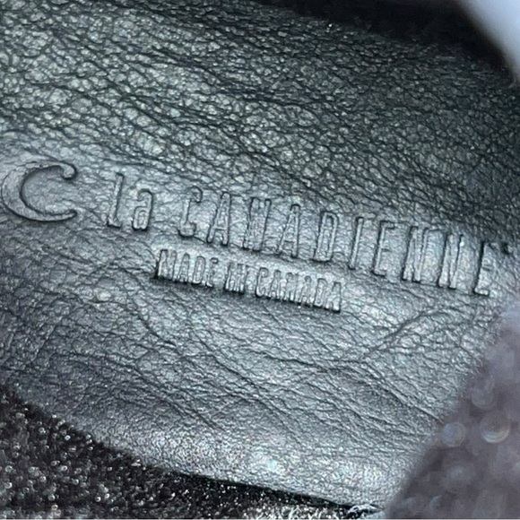 🌻NEW w.box La Canadienne "Davis" Black Leather Ankle Boots Size 6 - Picture 9 of 12